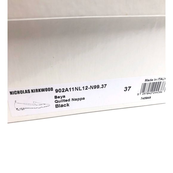 Nicholas Kirkwood Beya Black Quilted Nappa Loafers - Picture 7 of 8